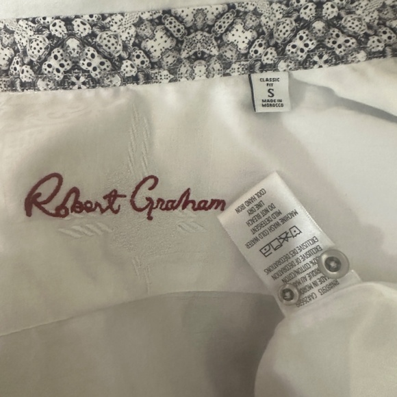 Robert Graham Contrast Long Sleeve Shirt Small Gently worn 100% cotton - Picture 6 of 7